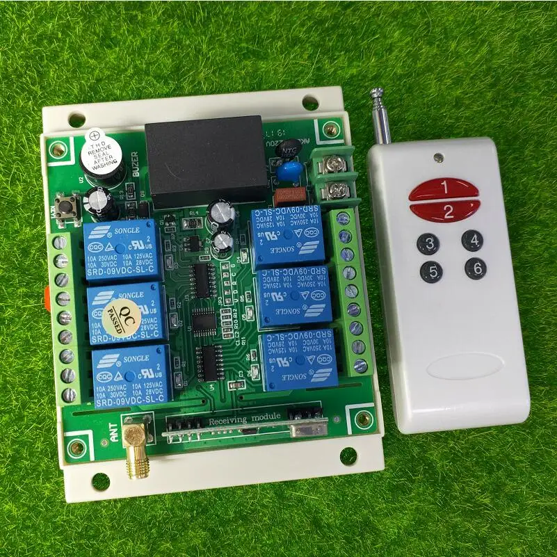 AC110V  220V  1 CH  RF Wireless Remote Control   Receiver   transmitter  Industrial agricultural power on and off 433.92 mhz