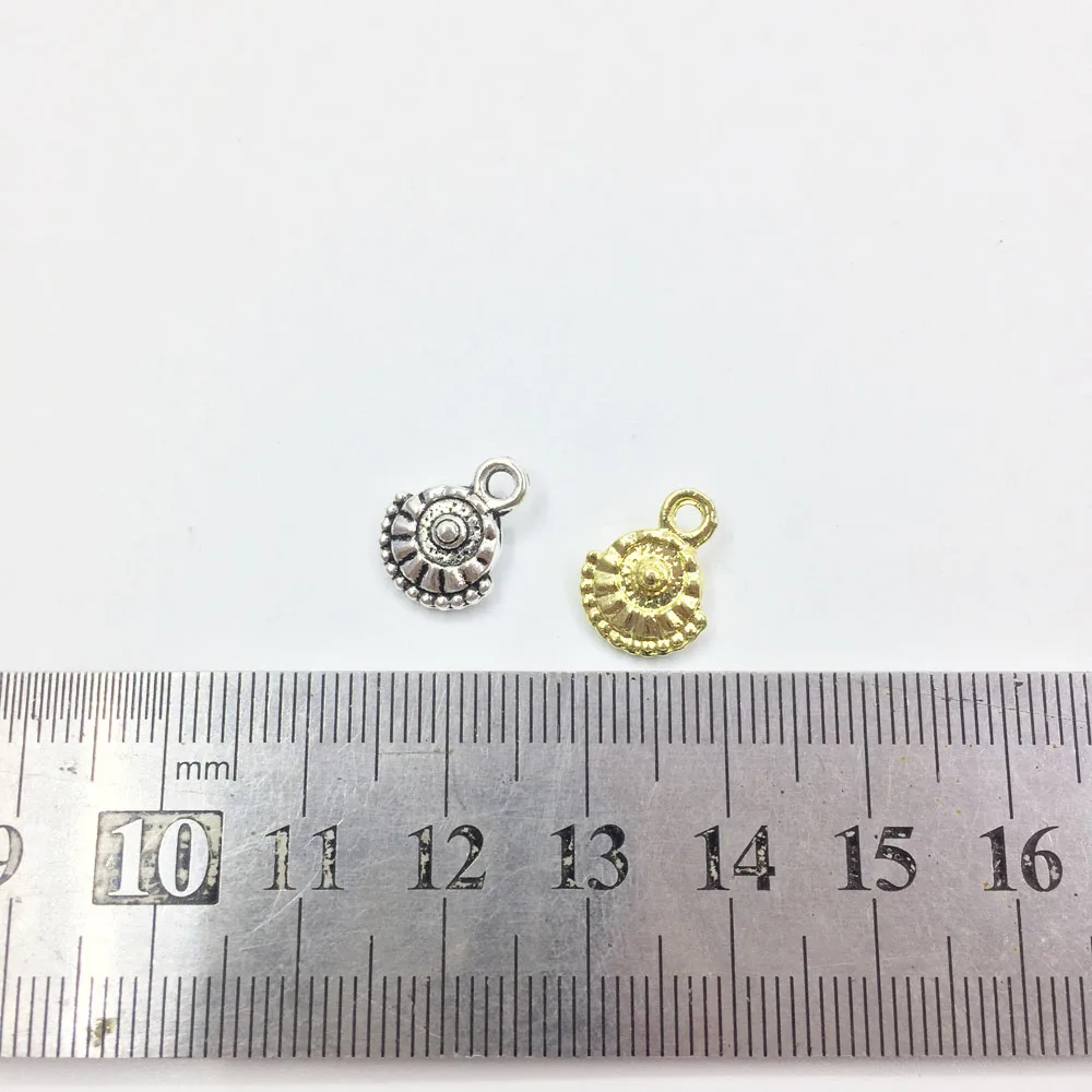 Eruifa 20pcs 10mm  Mini Drop Zinc Alloy Charms Pendant Jewelry DIY Necklace Bracelet Earrings 2 Colors