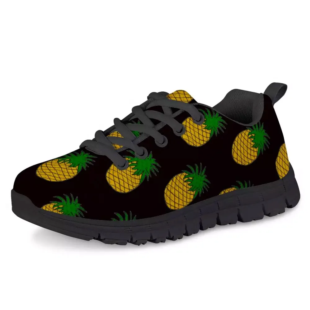 HYCOOL Kids Sneakers Fruit Pineapple Print Cartoon Shoes for Teenager Casual Fashion Tennis Sport Running Footwear Anti Slip