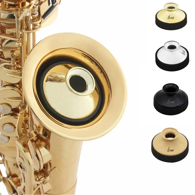 1PC Round Light-weight ABS Mute Silencer Alto Saxophone Mute Mini Sax Silencer Musical Buffer Woodwind Instrument Accessories