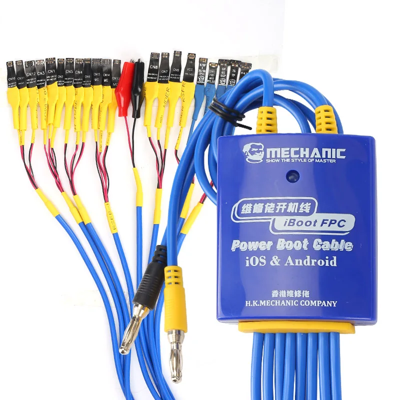 MECHANIC for Android IOS Power Boot Control Line Android IOS Phone Test Power Supply Cable for iPhone Huawei Xiaomi Samsung