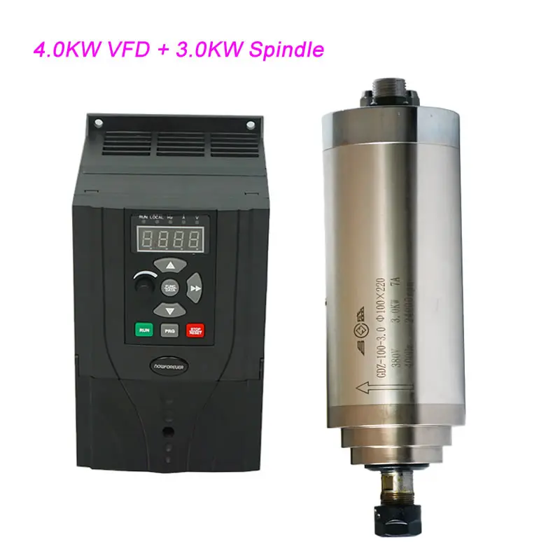 CNC Spindle Motor VFD Inverter 800W 0.8KW 1.5KW 2.2KW 3.0KW 4.0KW Variable Frequency Drive DIY CNC Engraving Machine Shaft