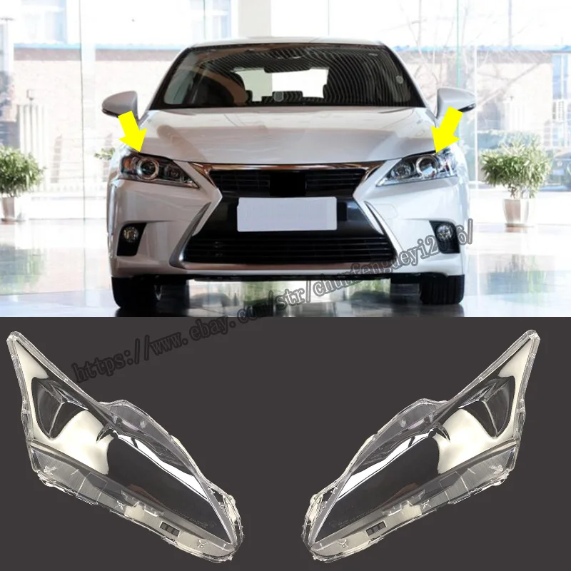 For Lexus CT200h 2012-2017 Headlight Headlamp Lens Cover Right&Left 2pcs high quality  Car modification