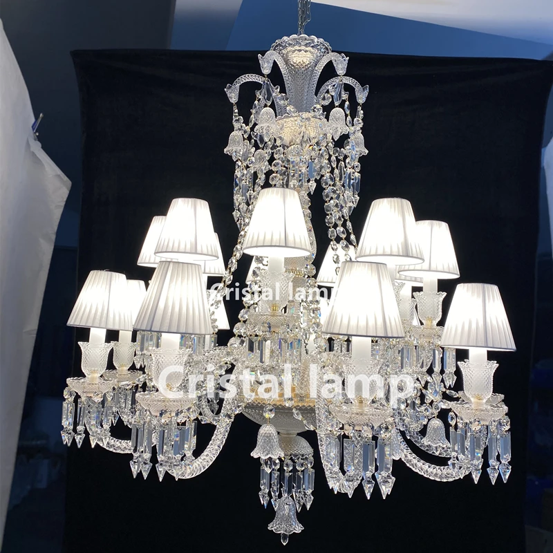 Customized Luxury Style Home Fancy Pendant Lights Indoor Hotel Modern Decorative LED Crystal Chandelier