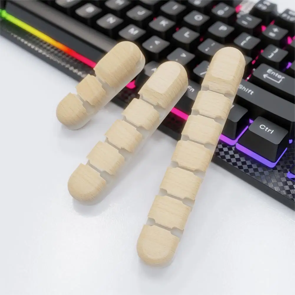 New Cable Organizer Silicone Cable Holder USB Winder Desktop Tidy Management Clips Holder For Mouse Keyboard Earphone Cable