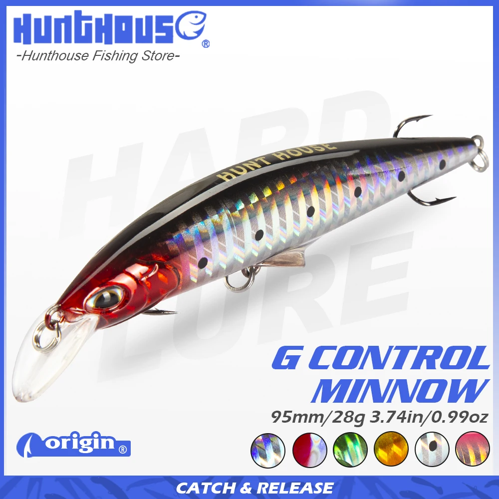 Hunthouse G-control Minnow Sinking Fishing Lure 95/120mm 28/41g Artificial Swimbait Leurre Pescar G-control Minnow Jerkbaits