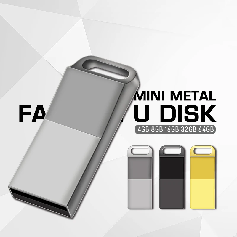 

Stainless Steel USB pen drive 128gb usb flash drive 16gb 32gb 64gb pendrive usb stick with keychain Flash Drive