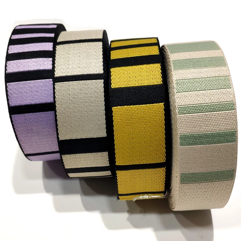 

High Quality 38MM 1.5 Inch Ladder Patteren Square Design Polyester Belt Webbing Strap