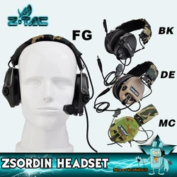 Z-TAC Shooting Tactical Headphones Tactical Headset Sordin Active Pickup Noise Canceling Airsoft For Walkie-talkie Z111