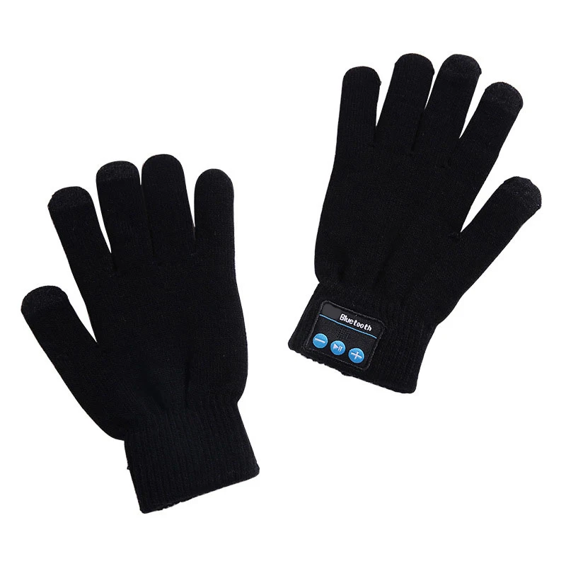 Guantes con pantalla táctil para hombre y mujer, manoplas cálidas e inalámbricas con Bluetooth y altavoz, a la moda, para deportes al aire libre, novedad de invierno, 2020