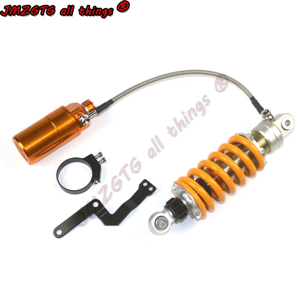 Motorcycle electric vehicle double damping adjustable rear suspension mid-mounted  shock absorber 205mm 235mm 260mm