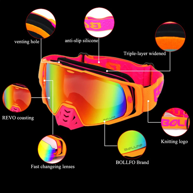 Photochromic Glasses Motocross Goggles UV400 MX goggle ATV Off Road Dirt Bike DustProof Racing Glasses Discoloration Goggles