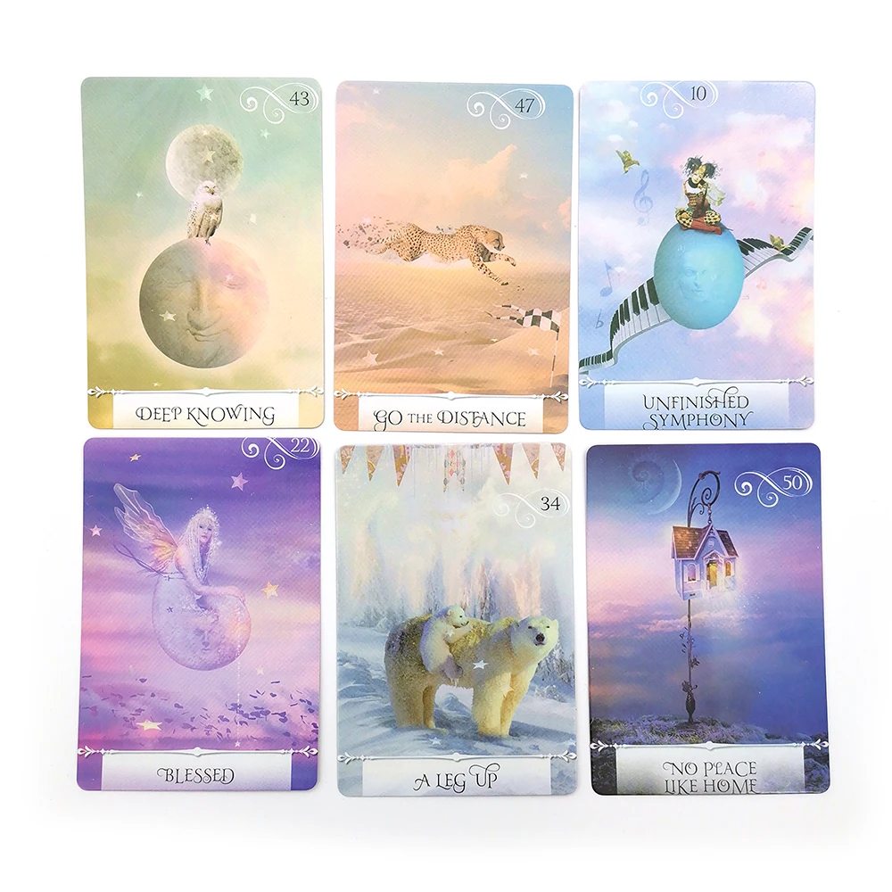 In2021The ยอดนิยม Tarot Deck Oracle Affectional Divination Fate เกม Deck ภาษาอังกฤษรุ่นการเล่นการ์ดเกม