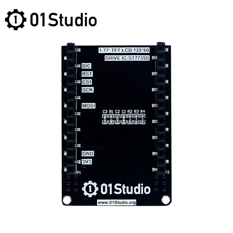 01Studio – accessoire micropyai-mv4 LCD 1.77 pouces, 1.8 pouces, pour python, compatible avec OpenMV4