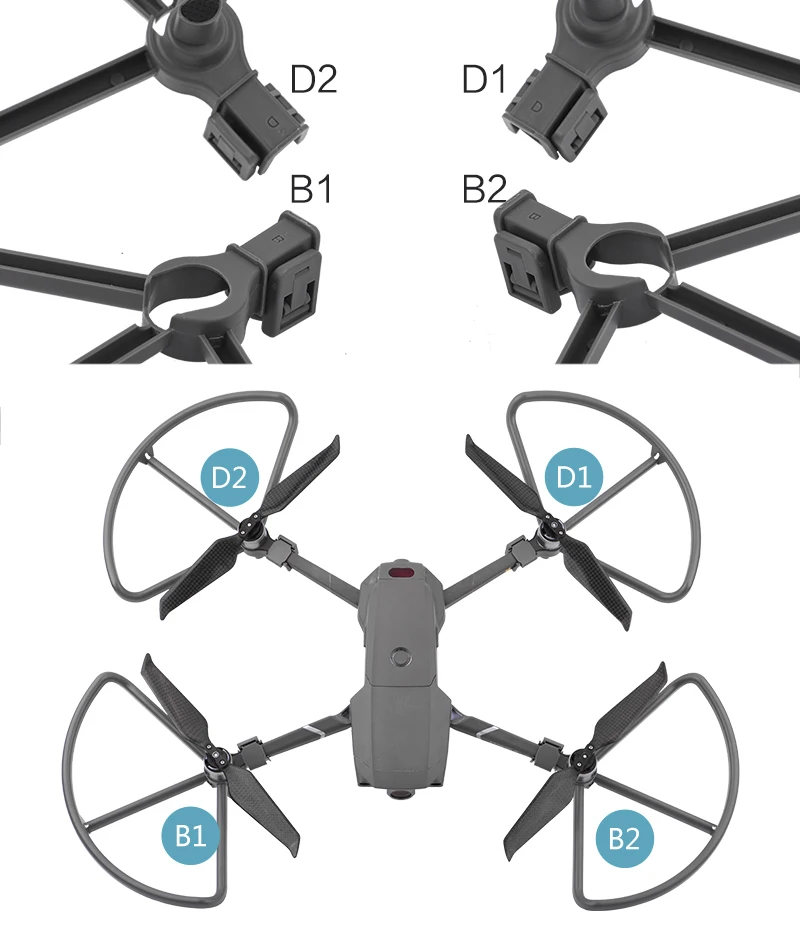 Propeller Protector Guard for DJI Mavic 2 Pro Zoom Drone 8743F Props Wing Fan Spare Protection Bumper Quick Release Accessory