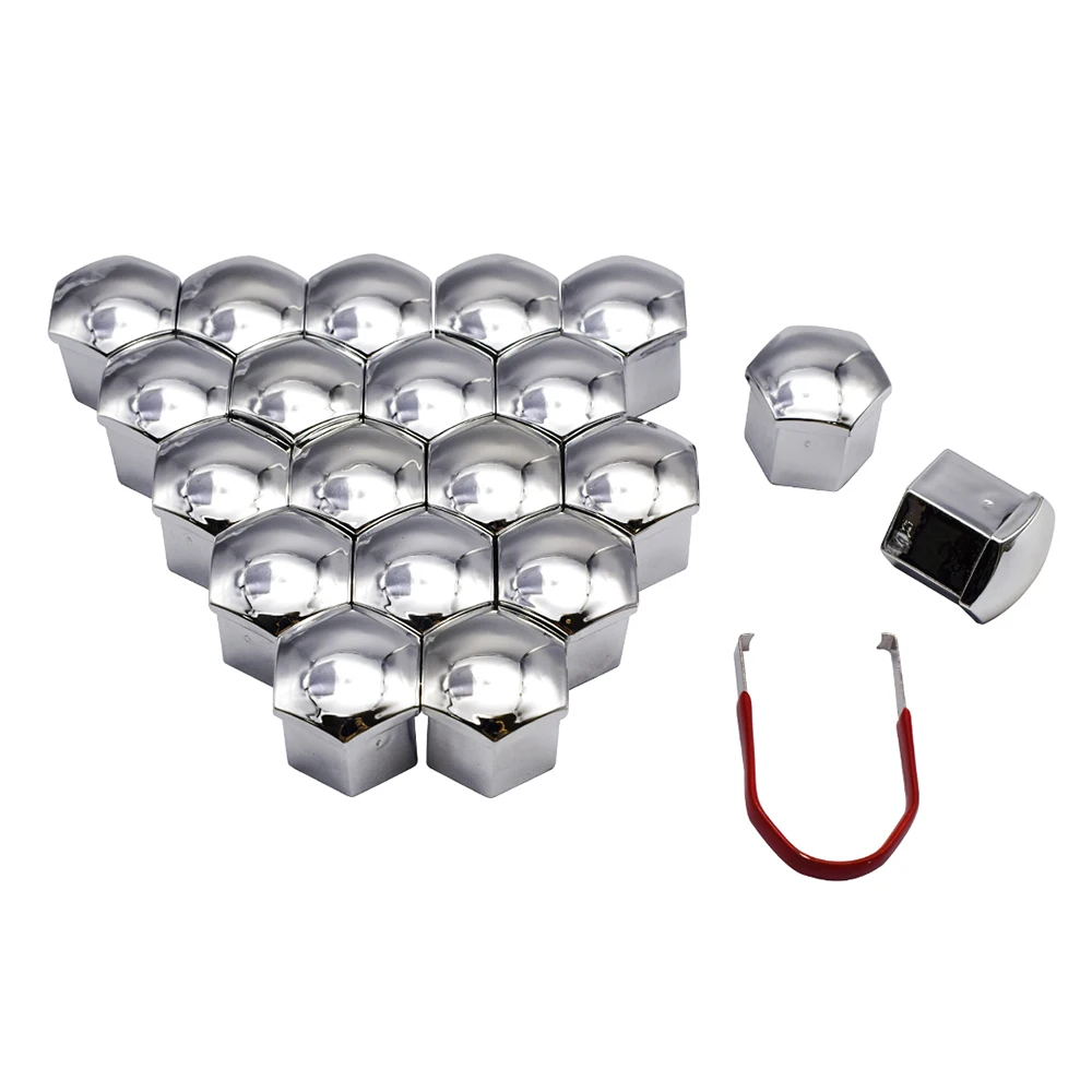 20 Pcs Car Tyre Wheel Nut Caps 19mm Auto Hub Screw Cover For Ford Buick Toyota Mazda Hyundai Chevrolet KIA Exterior Decoration