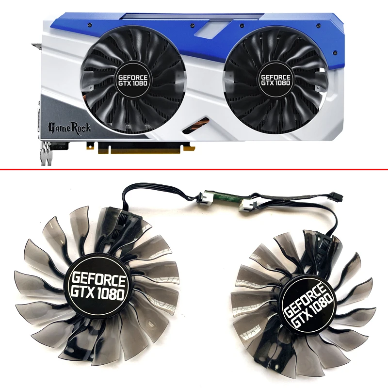 NEW 2PCS 95MM 4PIN GA92S2H Compatible GTX1080 Cooler Fan For Palit EMTek GTX1080 GameRock Premium Edition Graphics Card Cooling