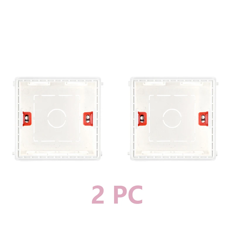 Montage Doos Cassette Schakelaar Stopcontact Junction Box Verborgen Verborgen Interne Montage Doos Soort Binnen Doos 86Mm * 86Mm wit