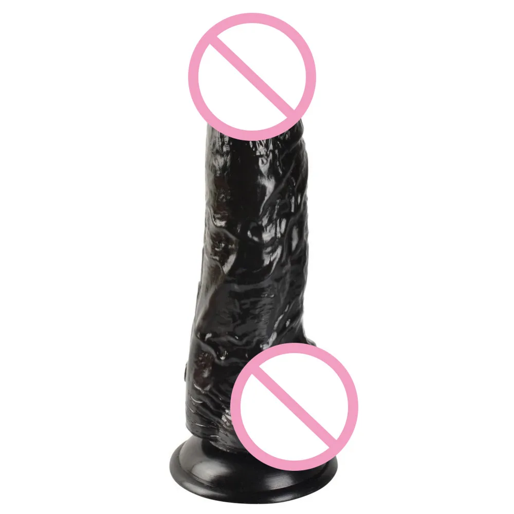 Ogromny Dildo realistyczny duża czarno kutas imitacja penisa Imitator 22*5cm wibrator masturbacja silikonowy zabawki erotyczne dla kobiet dorosłych