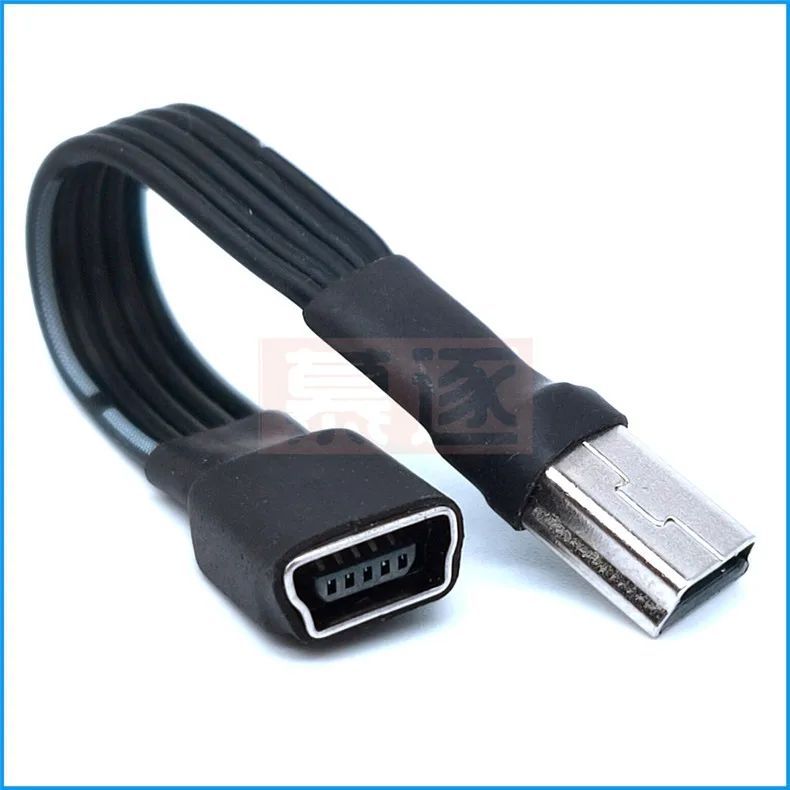 Mini USB 2.0 5pin Male to Female Extension Charging Data Charger Lead Extender Cable Mini usb cable 0.1m/0.2m/0.5m/0.8m