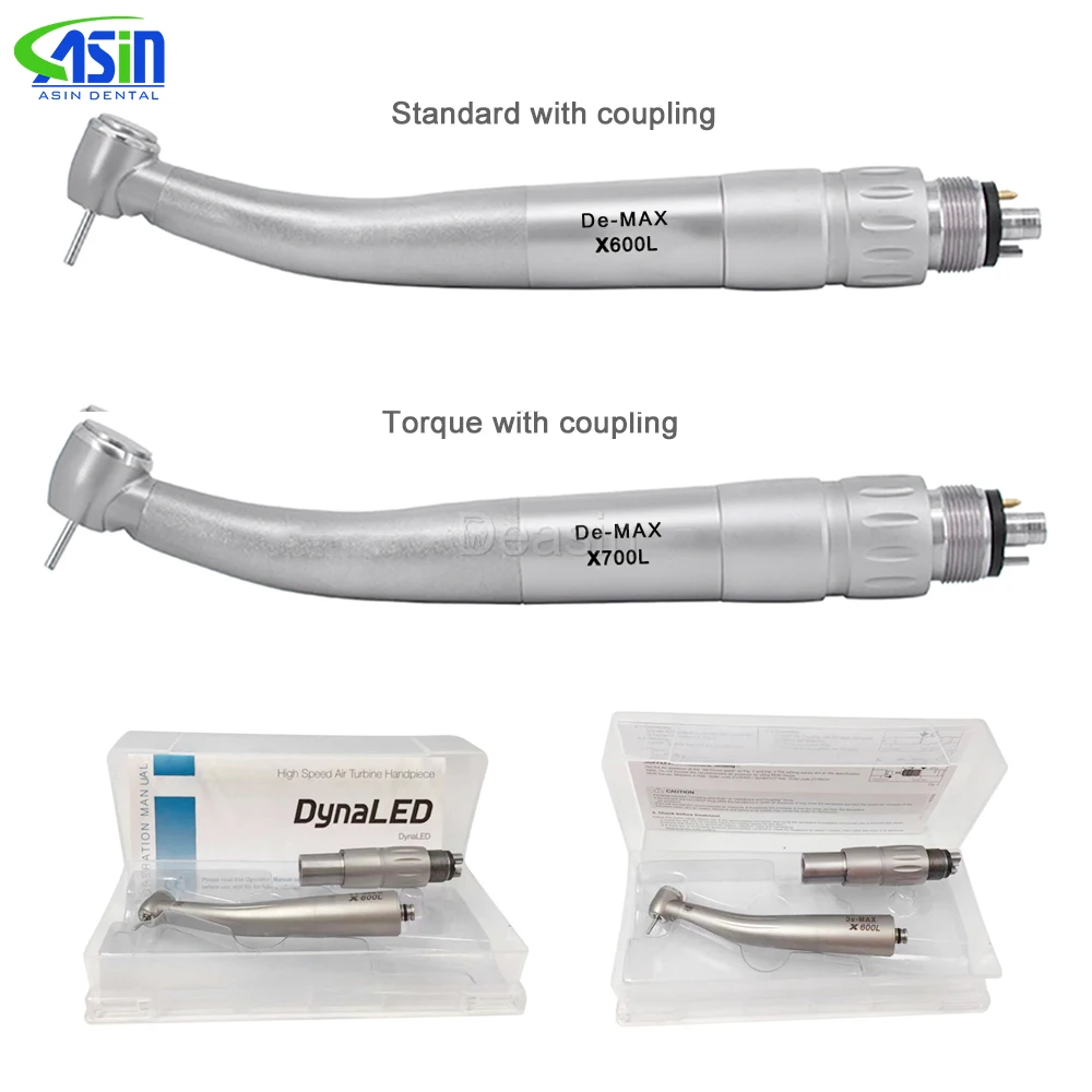 ASIN De-MAX X600L X700L type Dental Optic LED High Speed Surgical Optical Handpiece with generator tool