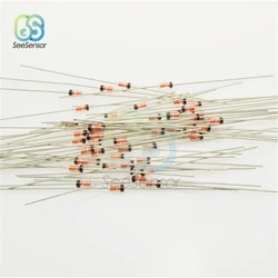 100Pcs Germanium Diode 1N34A DO-35 1N34 IN34A for TV FM AM Radio Detection