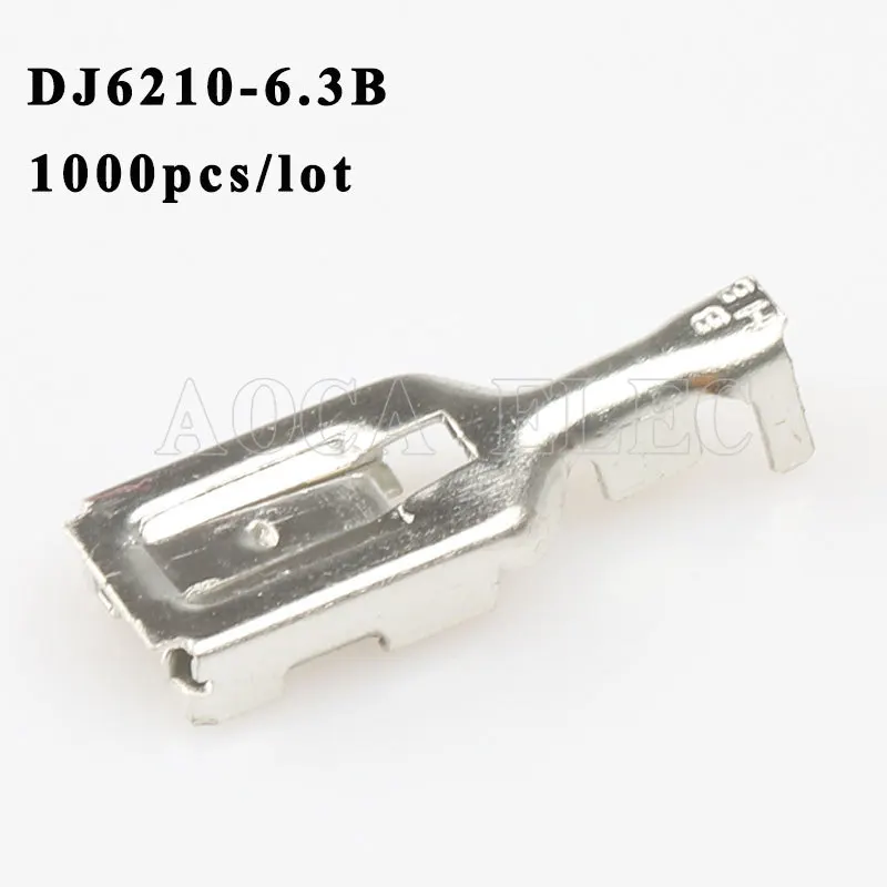 DJ6210-6.3B 1000PCS plug terminal Male female wire connector Plugs socket Fuse box Wire harness Soft Jacket car terminal plug