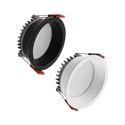 Wpuszczana oprawa ledowa typu Downlight lampa sufitowa 7W 9W 12w 15w 18W 24W reflektor 110V 220V oświetlenie sufitowe