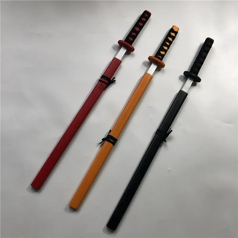 Wooden Cosplay Sword Mini Simulated Animation Prop Weapon Anime Katana Samurai Ninja Performance Props Gift Toys For Kids 73cm