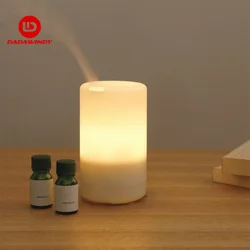 Mini humidificateur ultrasonique, diffuseur d'arôme, veilleuse USB, purificateur d'air, diffuseur d'huile essentielle de bureau avec lumière chaude pour la maison