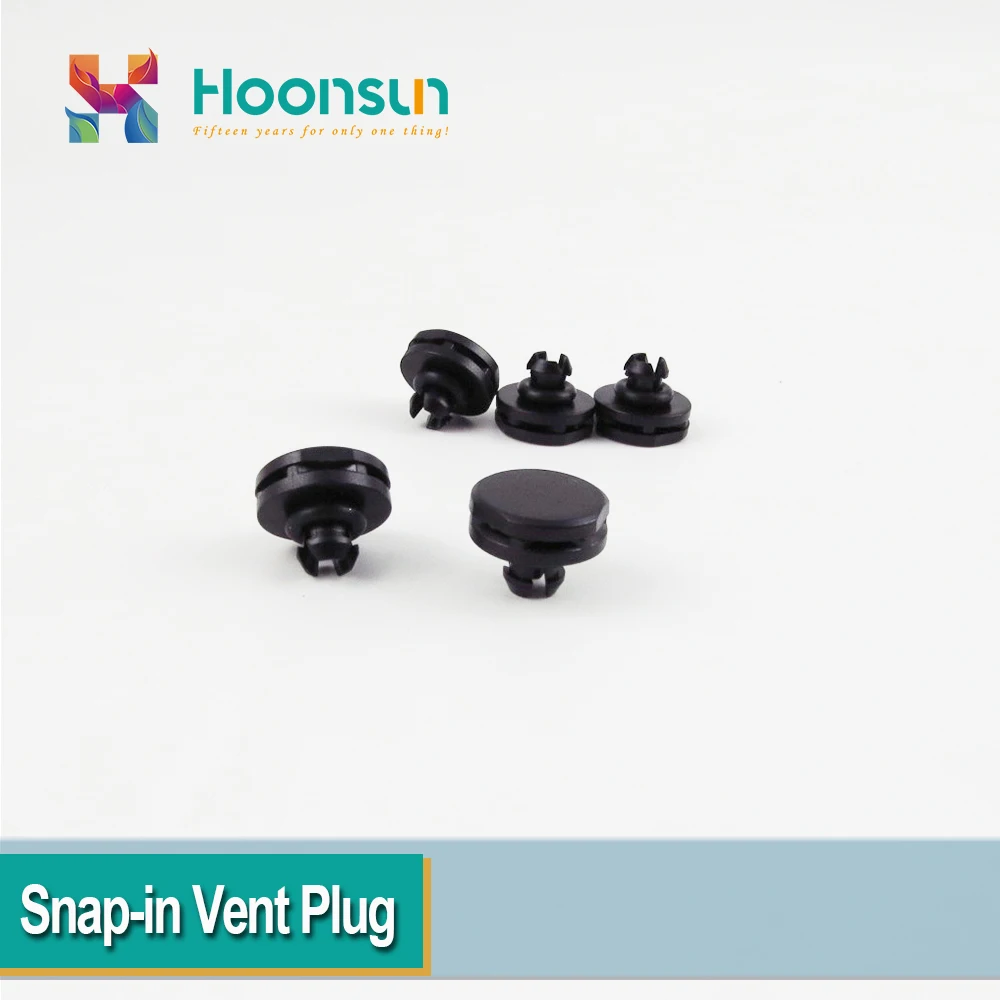 100pcs Nylon Snap-in Vent Plug Plastic Breathable Valve Hole Size 6.2-6.6mm