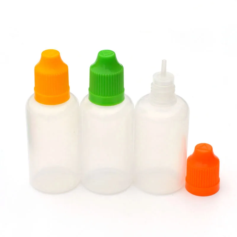 

150pcs 30ml PE Plastic Dropper Bottles Empty Vial With ChildProof Cap And Long Fine Tip Liquid Jar