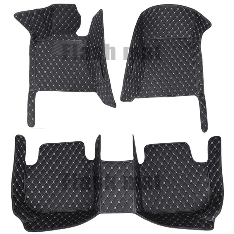 

Custom Leather Car Floor Mats For Porsche Cayenne 911 Boxster 718 Macan 944 Panamera Taycan Auto Carpets Covers Foot Mats