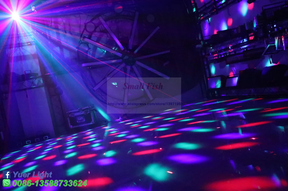 Imagem -06 - Luminária Led para Bola Mágica 10w Palco de Música dj Laser Rgb Efeito Ativado com Som para Festa de Natal