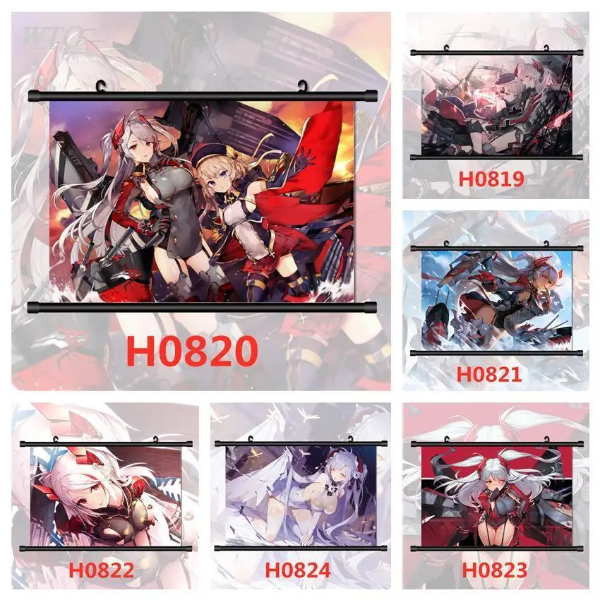 Azur Lane Prinz Eugen Anime Manga HD Print Wall Poster Anime Posters Canvas Painting Wall Decor Wall Art Picture Home Decor