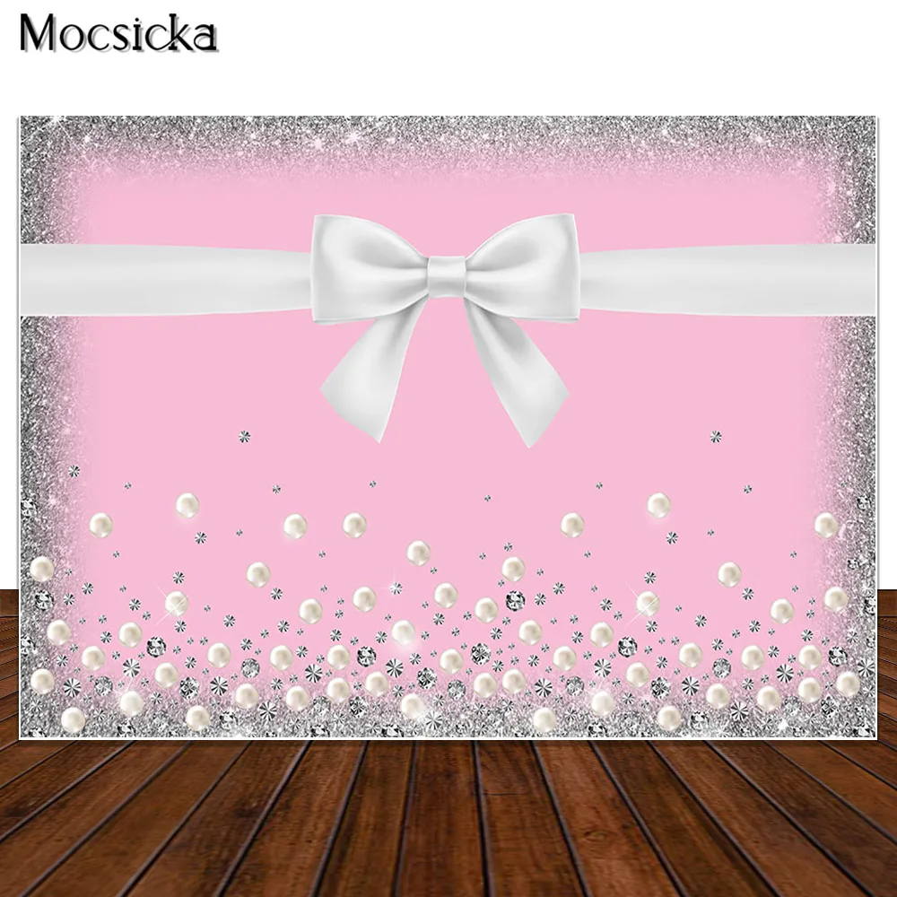 Turquoise and Silver Birthday Party Backdrop Photography Girl Sweet 16th Blue Banner Cake Table Decor Props Photo Booth Supplies