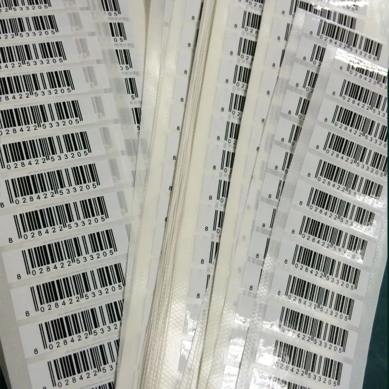 1000pcs 30x10mm Custom Paper Stickers Qr Code Bar Code Serial Number Packaging Label Roll Sticker Sealing Tape