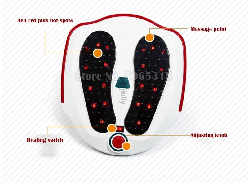 Small foot massager vibration hot compress foot therapy machine massage foot machine heat foot points 220V