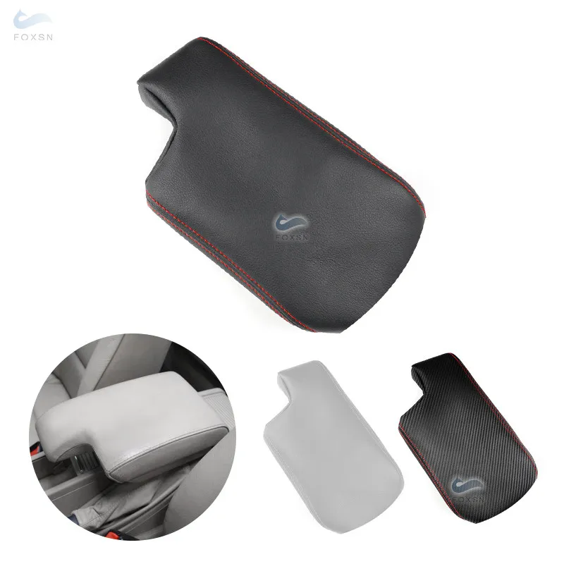 For BMW 3 Series E46 1998 - 2005 Car Accessories Interior Center Console Lid Armrest Box Cover Microfiber/Carbon Leather LHD