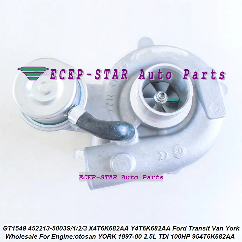 Turbo GT1549 452213 452213-5003S 452213-0001 954T6K682AA X4T6K682AA Y4T6K682AA For Ford Transit Van York Otosan 2.5L TDI 100HP