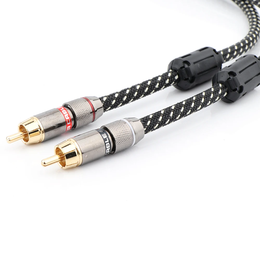 CANARE Kabel RCA Stereo HIFI Pasangan Kabel RCA Stereo, Premium Kinerja Tinggi, Audio HIFI 2rca Ke 2rca, Kabel Interkoneksi