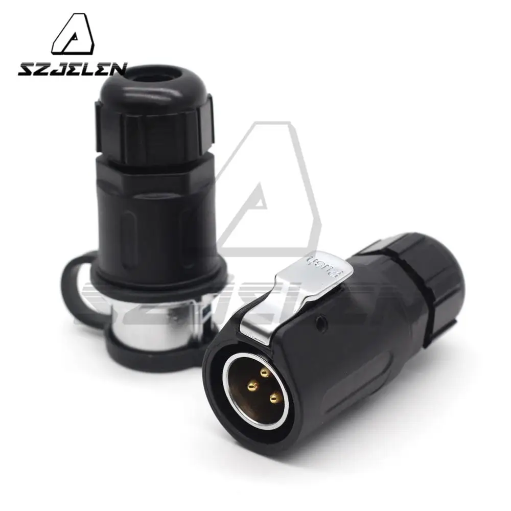 

Xhp20 M20 Plastic 3pin 5a Ip67 Waterproof Electrical Welding Male Female Plug Socket Connector