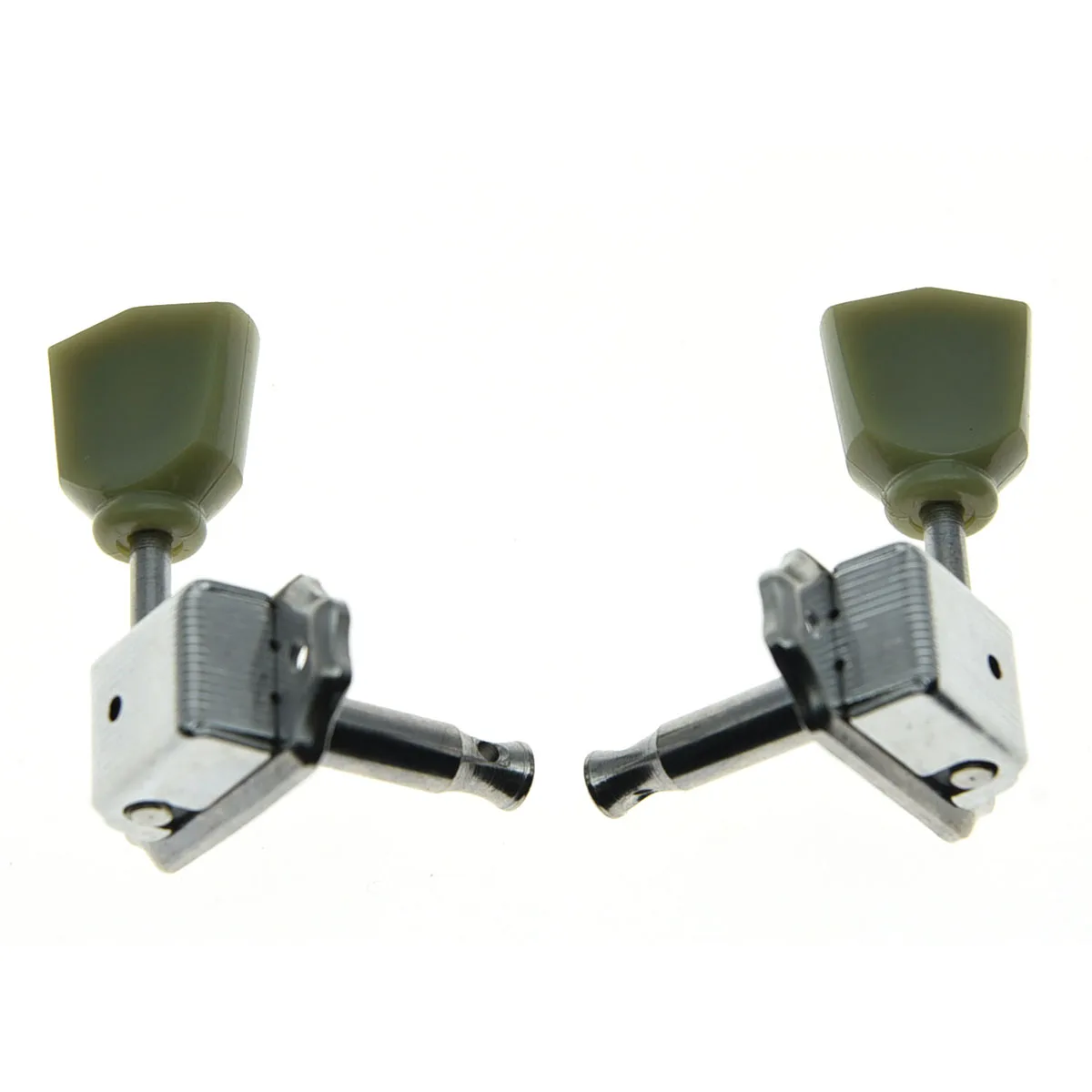 3Lx3R Guitar Tuning Pegs Chrome/Gold Tuners Machine Heads Jade Green String Tuners for Gibson Les Paul Guitar