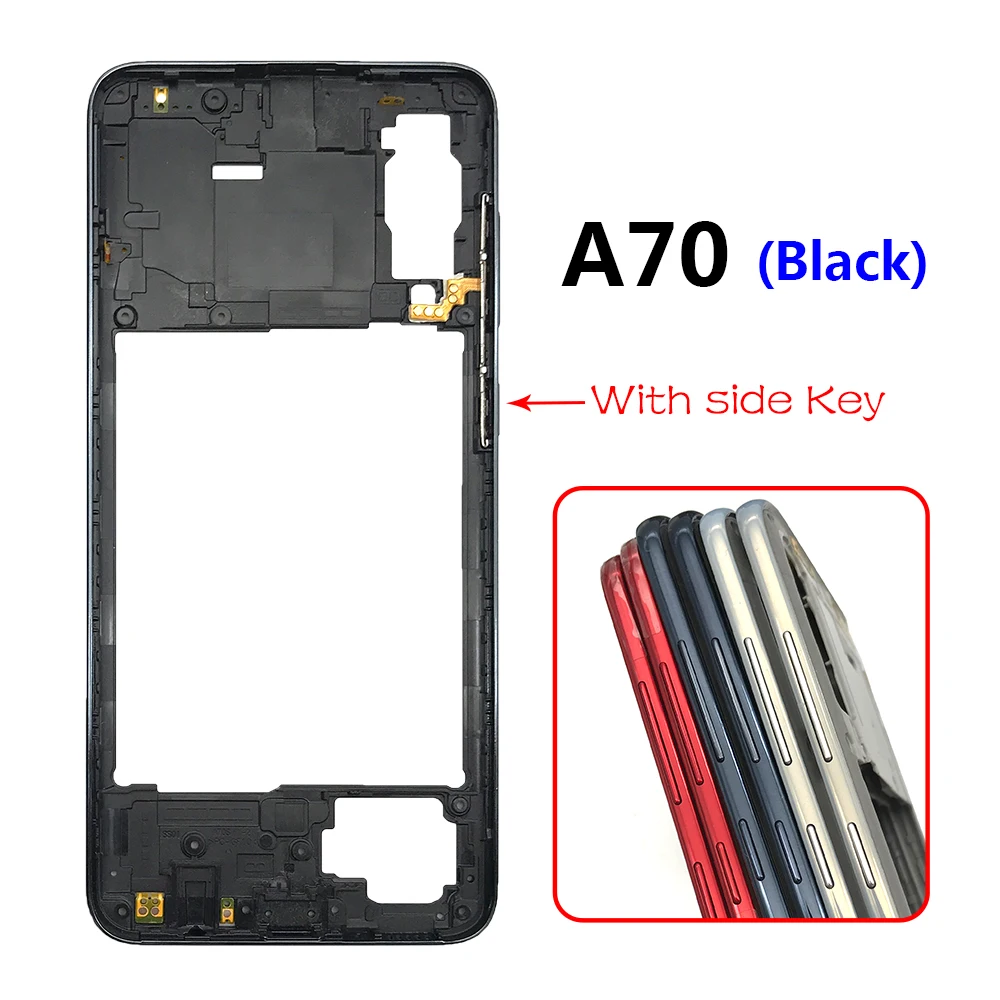 New For Samsung A20S A30S A50S A70 Middle Frame A205 A405 A305 A505 A22 4G 5G Middle Frame Bezel Middle Plate Replacement Parts