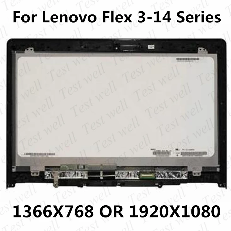 

Original 14" replacement For Lenovo Flex 3 14 Flex 3-14 1480 1435 1470 assembly panel LCD LED display+touch screen+bezel monitor