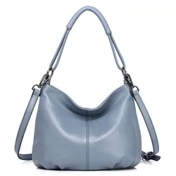 Borsa da donna in pelle di lusso borsa da donna Casual semplice borsa a tracolla in vera pelle borsa a tracolla firmata da donna di marca