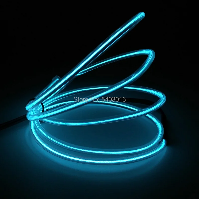 Hot Sales 1m 3.2mm EL Wire Flexible Neon Light LED Glowing Light Christmas Holiday Decor Light Night Show Costume DIY Decoration