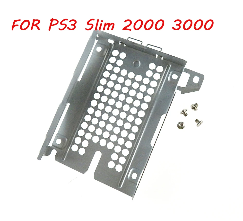PS3 2000 3000 하드 디스크 드라이브 베이 베이스 트레이 HDD 마운팅 브래킷 소니 플레이스테이션 PS3 4000용 나사 포함 20세트