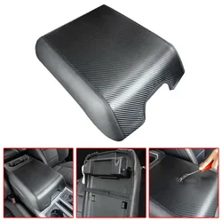 Carbon Fiber Leather Car Armrest Cover For Ford F150 2015-2020 Durable And Practical Armpad Center Console Armrest Cover