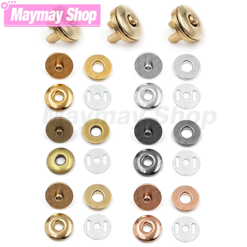 Magnetischer Knopf Leder 10 Sätze für Geldbörse Tasche Notebook Handwerk